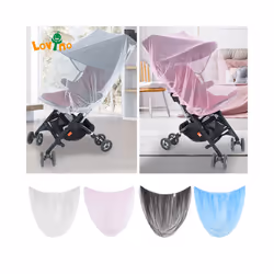 Baby Stroller Pushchair Mosquito Insect Shield Net Safe Infants Protection Mesh Stroller Accessories Mosquito Net 150cm - Blue