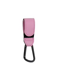 PU Leather Baby Bag Stroller Hook Pram Rotate 360 Degree Rotatable Cart Organizer Pram Hook Crochet Stroller Accessories - 1 pc Pink