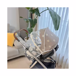 NEW Summer Mosquito Net Baby Stroller Pushchair Mosquito Insect Shield Net Safe Infants Protection Mesh Stroller Accessories - Bue