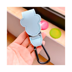 New Cartoon PU Leather Baby Bag Stroller Hook Rotatable Cart Organizer Pram Hook Pram Rotate 360 Degree Stroller Accessories ...