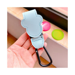 New Cartoon PU Leather Baby Bag Stroller Hook Rotatable Cart Organizer Pram Hook Pram Rotate 360 Degree Stroller Accessories - Mint