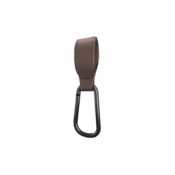 Convenient Baby Stroller Hooks Clips Stroller Accessories Aluminum Alloy Carabiner for Hanging Diaper Bags PU Leather - Coffe ...