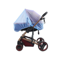 Universal Pram Net Baby Sunshades Mosquito Net Buggys Insect Net Fly Net Protection Cover for Stroller Pushchair - Blue