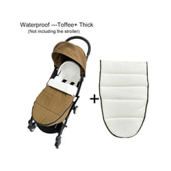 Universal Baby Strolle Accessories Footmuff  Warm Sleepsacks Pram Waterproof Socks For Babyzen YOYO Baby Stroller Accessories - Waterproof Toffee X
