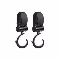 Baby Stroller Hooks Trolley Pram Hook Clips Multifunction Rotate 360 Degree Hanger Diaper Organizer Stroller Accessories - A-1pc