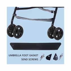 Baby Stroller Non-slip Footpad Pedal Stroller Accessories Anti-skid Footrest Pushchair Compact Lightweight Black Baby Dropship - 37CM