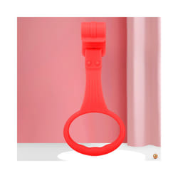 Baby Learning to Stand Hand-Pull Ring Sling Ring Play Bed Bed Car Hook Suitable for 0-3 Years Old Babies - red
