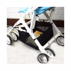 Portable Baby Stroller Basket Newborn Stroller Hanging Basket Infant Stroller Accessories Pram Bottom Basket Organizer Bag - 32X28CM