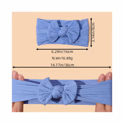 1pcs Bow Baby Head Band for Children Print Baby Headbands Newborn Cable Headband Turban Kids Headwear Baby Hair Accessories - 44