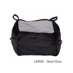 Portable Baby Stroller Basket Newborn Stroller Hanging Basket Infant Stroller Accessories Pram Bottom Basket Organizer Bag - L