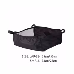 Portable Baby Stroller Basket Newborn Stroller Hanging Basket Infant Stroller Accessories Pram Bottom Basket Organizer Bag - L