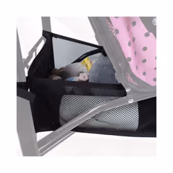 Portable Baby Stroller Basket Newborn Stroller Hanging Basket Infant Stroller Accessories Pram Bottom Basket Organizer Bag - L