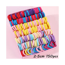 150PCS Children Hair Band Elastic Solid Color Baby Headband Kids Ponytail Holder Scrunchies Headwear Girls Hair Accessories - 150pcs student