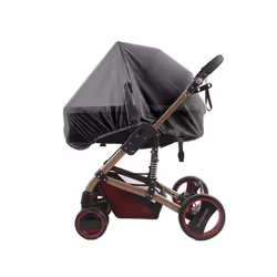 ) Zipper type fly protection accessories children's crib summer mesh carriage full cover mosquito net baby stroller trolley - ...