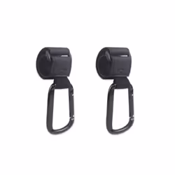 Carabiner Stroller Hooks Pushchair Hook Mommy-Bag Hanging Hook Bike Accessory - 2pcs black