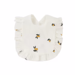 Newborn Bibs Infant Burp Cloths Baby Stuff Feeding Drool Bandana Saliva Towel Toddler Ruffle Floral Bib Baby Accessories - 18 ...