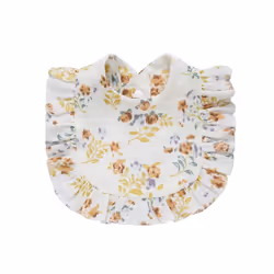 Newborn Bibs Infant Burp Cloths Baby Stuff Feeding Drool Bandana Saliva Towel Toddler Ruffle Floral Bib Baby Accessories - 5, ...