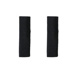 77HD Baby Stroller Grip Bar Sleeve Cotton Handlebar Cover for Armrest Shoulder Belt - Black  Strap