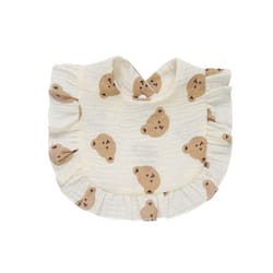 Newborn Bibs Infant Burp Cloths Baby Stuff Feeding Drool Bandana Saliva Towel Toddler Ruffle Floral Bib Baby Accessories - 2, One Size