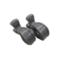 2pcs Baby Stroller Clamp Alligator Clip Pram Peg Portable Stroller Hook Baby Car Seat Clips Toddler Baby Stroller Accessories - grey