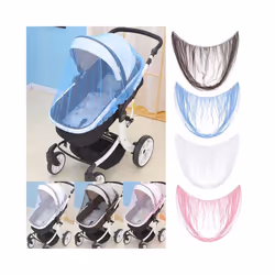 Baby Stroller Pushchair Mosquito Insect Shield Net Safe Infants Protection Mesh Stroller Accessories Mosquito Net 150cm - Brown