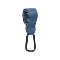 1PC PU Leather Baby Bag Stroller Hook Rotatable Cart Organizer Metal Pram Hook Pram Rotate 360 Degree Stroller Accessories - Blue