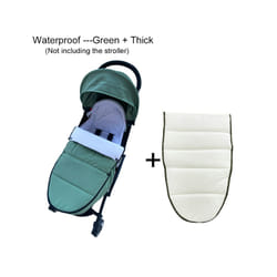 Universal Baby Strolle Accessories Footmuff  Warm Sleepsacks Pram Waterproof Socks For Babyzen YOYO Baby Stroller Accessories - Waterproof green X
