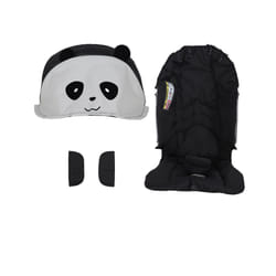 4IN 1 Car Seat Stroller Accessories Doona Replacement Cover Kit Canopy Sunshade Seat Cushion Shoulder Pads Doona Accessories - Panda