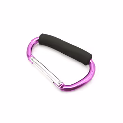 Large Carabiner Stroller Hooks Organizer Aluminum D Ring Spring Snap Keychain Clip Carry Handle for Hanging Purses Shopping - ...