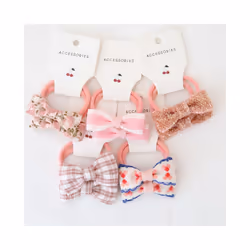 Baby Hair Band Girls Ties Bows Elastic Rubber Band Scrunchies Elastique Cheveux Fille Haar Kids Hair Accessories For Children ...
