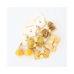 Baby Hair Band Girls Ties Bows Elastic Rubber Band Scrunchies Elastique Cheveux Fille Haar Kids Hair Accessories For Children - 10Pcs-A4