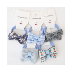 Baby Hair Band Girls Ties Bows Elastic Rubber Band Scrunchies Elastique Cheveux Fille Haar Kids Hair Accessories For Children - 10Pcs-B9