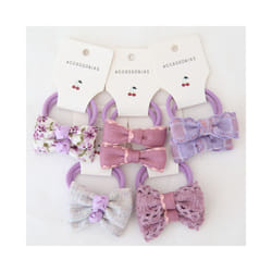 Baby Hair Band Girls Ties Bows Elastic Rubber Band Scrunchies Elastique Cheveux Fille Haar Kids Hair Accessories For Children - 10Pcs-B8