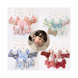 Baby Hair Band Girls Ties Bows Elastic Rubber Band Scrunchies Elastique Cheveux Fille Haar Kids Hair Accessories For Children - 10Pcs-B8