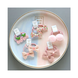 Baby Hair Band Girls Ties Bows Elastic Rubber Band Scrunchies Elastique Cheveux Fille Haar Kids Hair Accessories For Children - 10Pcs-G2