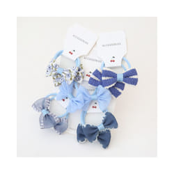 Baby Hair Band Girls Ties Bows Elastic Rubber Band Scrunchies Elastique Cheveux Fille Haar Kids Hair Accessories For Children - 10Pcs-B18