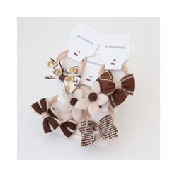 Baby Hair Band Girls Ties Bows Elastic Rubber Band Scrunchies Elastique Cheveux Fille Haar Kids Hair Accessories For Children - 10Pcs-B17