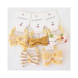 Baby Hair Band Girls Ties Bows Elastic Rubber Band Scrunchies Elastique Cheveux Fille Haar Kids Hair Accessories For Children - 10Pcs-B5