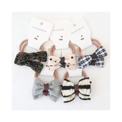 Baby Hair Band Girls Ties Bows Elastic Rubber Band Scrunchies Elastique Cheveux Fille Haar Kids Hair Accessories For Children - 10Pcs-B2