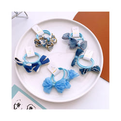 Baby Hair Band Girls Ties Bows Elastic Rubber Band Scrunchies Elastique Cheveux Fille Haar Kids Hair Accessories For Children - 10Pcs-L3