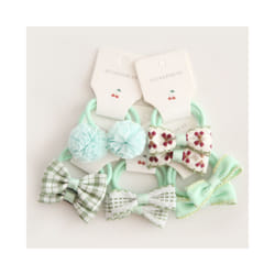 Baby Hair Band Girls Ties Bows Elastic Rubber Band Scrunchies Elastique Cheveux Fille Haar Kids Hair Accessories For Children - 10Pcs-K2