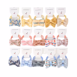 Baby Hair Band Girls Ties Bows Elastic Rubber Band Scrunchies Elastique Cheveux Fille Haar Kids Hair Accessories For Children - 10Pcs-B19