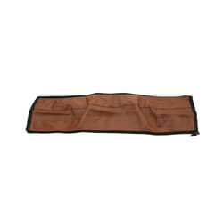 Baby Stroller Leather Handle Covers Trolley Armrest Protective Case Baby Cart Zipper Protector Cover Pushchair Accessories - 1PC Brown