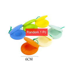 Wooden Instruments Baby Stroller Accessories Toys Portable Pacify Baby Orff Kids Percussion Instrument Gifts TMZ - 1Pc Color Castanets