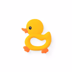 Baby Teether Food Grade Silicone Teethers Cartoon Animals Duck DIY Nursing Teething Pacifier Clip Baby Toy Teething Accessori ...