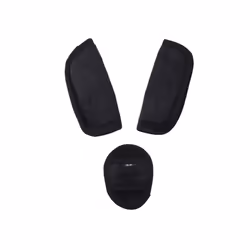 3pcs/set Car Baby Child Safety Seat Belt Shoulder Cover Protector For Baby Stroller Protection Crotch Seat Belt Cover - Black