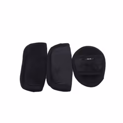 3pcs/set Car Baby Child Safety Seat Belt Shoulder Cover Protector For Baby Stroller Protection Crotch Seat Belt Cover - Black