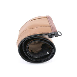 1pc Baby Stroller Leather Handle Covers Trolley Armrest Protective Case Baby Cart Zipper Protector Cover Pushchair Accessories - Brown