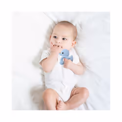 Baby Teether Food Grade Silicone Teethers Cartoon Animals Duck DIY Nursing Teething Pacifier Clip Baby Toy Teething Accessories - duck 3