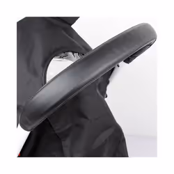 Baby stroller Handle PU Leather Pushchair Armrest Case Protective Cover For babyyoya yoya yoyo Pram Stroller Accessories - black